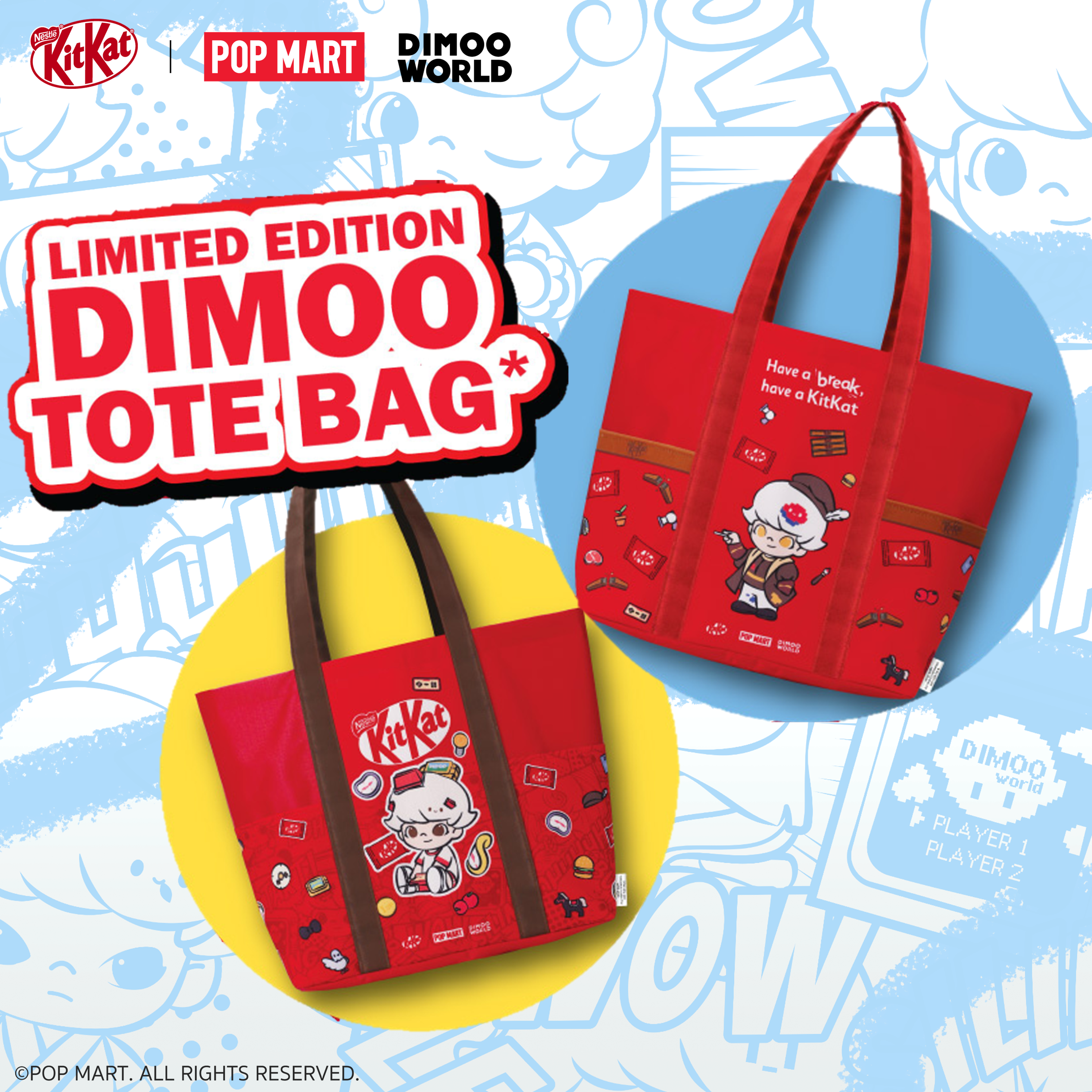 KITKAT x DIMOO TOTE BAG