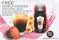 Pair your blessings with happiness with a special promotion by NESCAFÉ Dolce Gusto and Cedele.