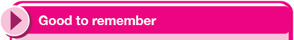 Good to know